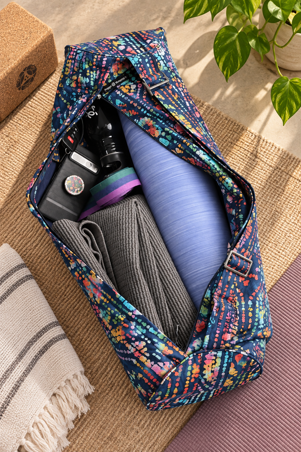 Batik Yoga Mat Bag