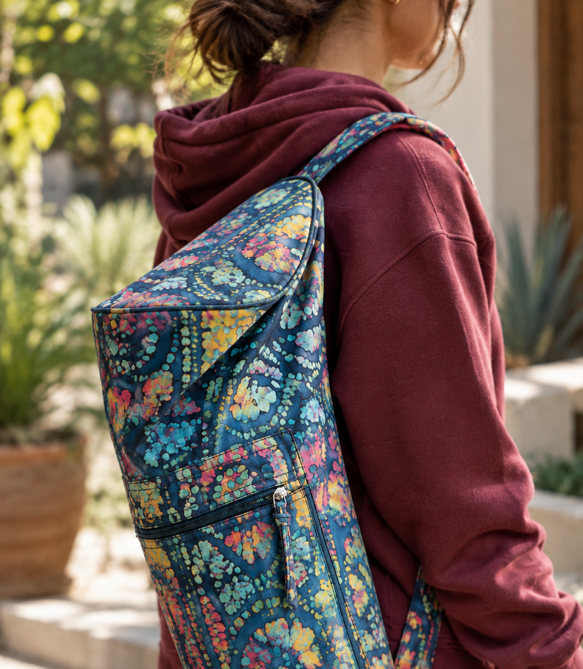 Batik Yoga Mat Bag