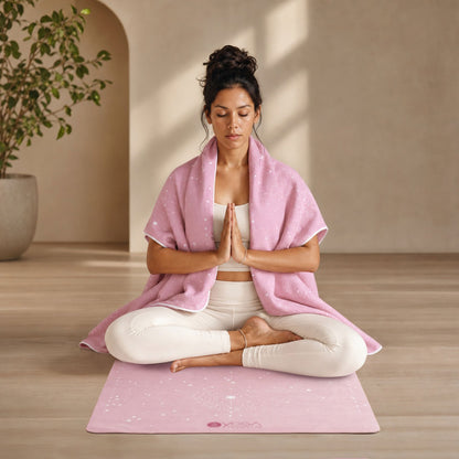 Yoga Mat Towel - Pink Ribbon