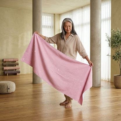 Yoga Mat Towel - Pink Ribbon