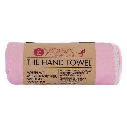 Yoga Hand Towel - Pink Ribbon