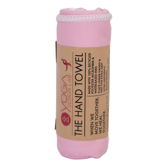 Yoga Hand Towel - Pink Ribbon