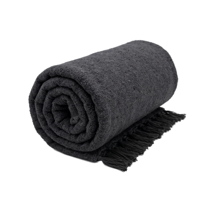 Solid Woven Yoga Blanket