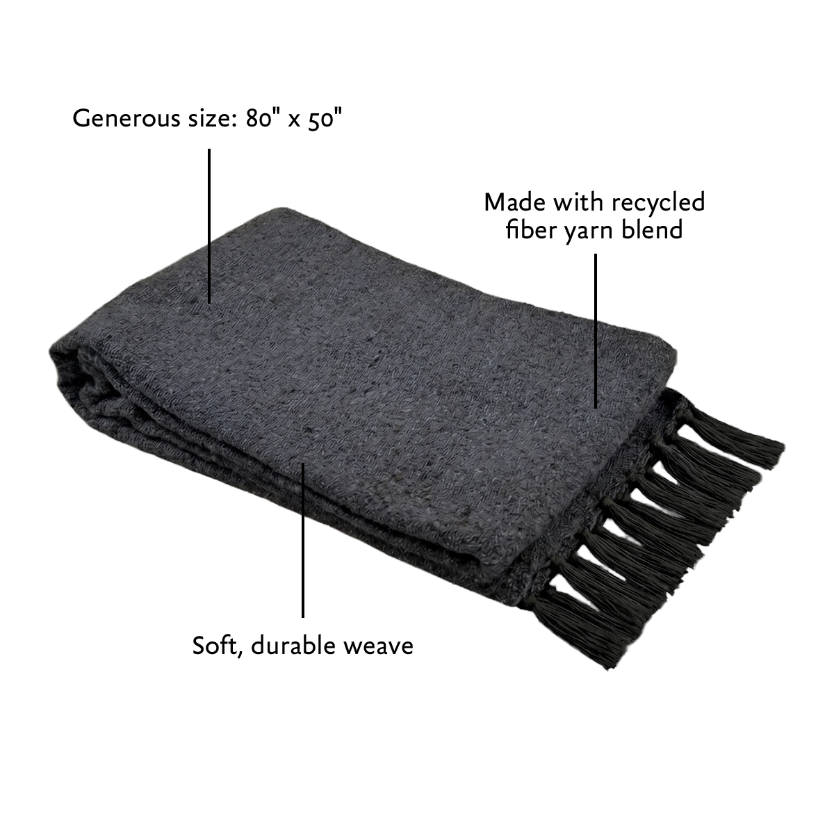 Solid Woven Yoga Blanket