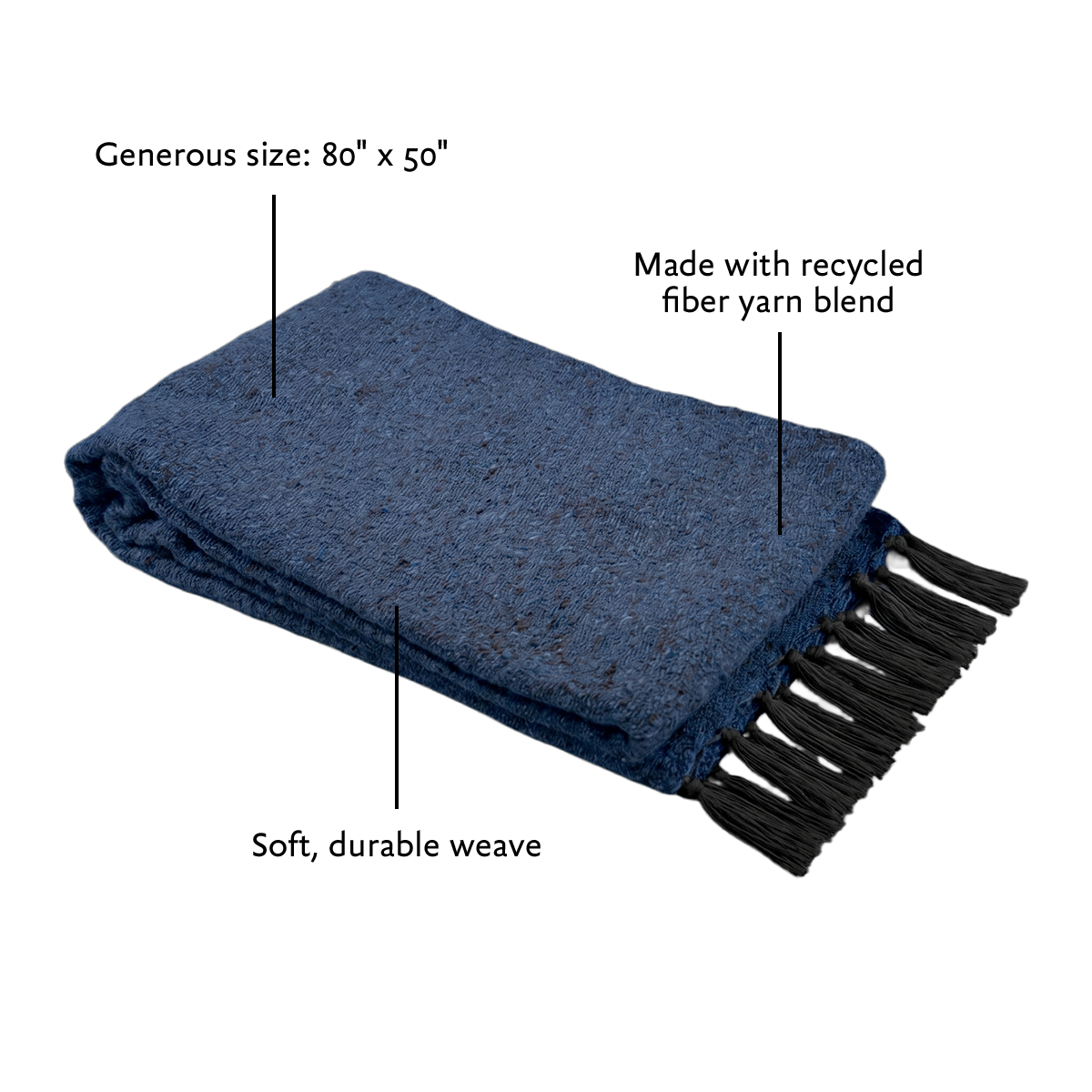 Solid Woven Yoga Blanket