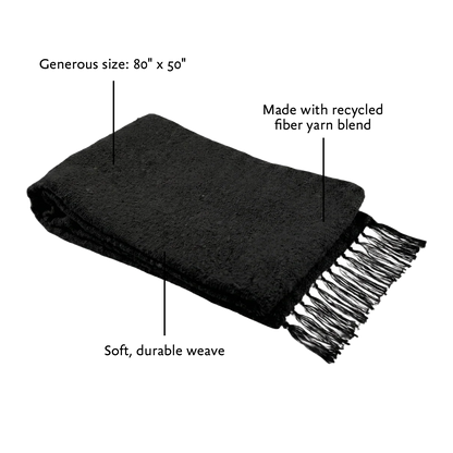 Solid Woven Yoga Blanket