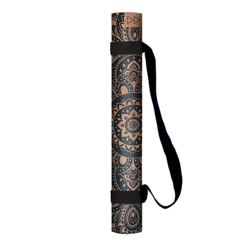 Cork Yoga Mat 1.5mm Mandala Black