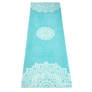 Yoga Mat Towel Mandala Turquoise