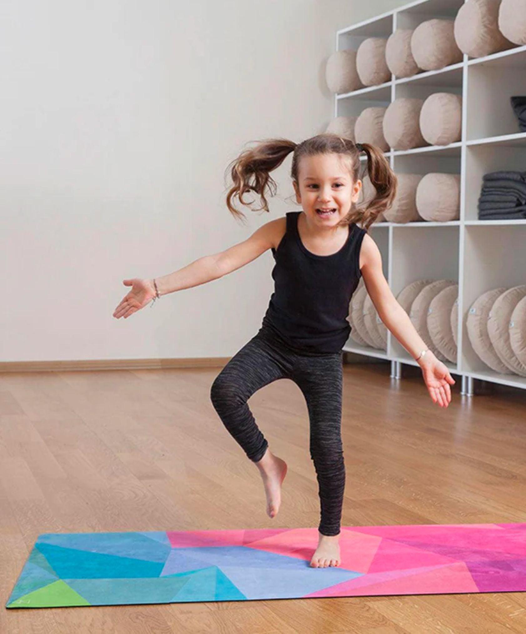 YDL Combo Kid’s Yoga Mat - 2-in-1 (Mat + Towel) For Kids Yoga Practices - Yoga Design Lab 